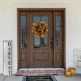 thumbnail image 3 of Northlight Berries and Pine Cones Artificial Maple Leaf Fall Harvest Wreath - 26" - Unlit, 3 of 9