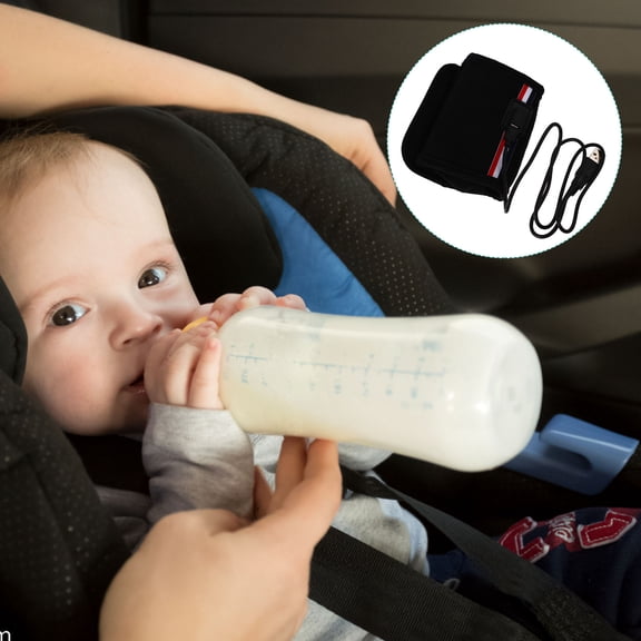 WRITWAA Car Bottle Warmer Black for Coffee Juice - Quick and Even Heating Portable Travel Warmer
