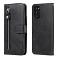 thumbnail image 1 of Case for Samsung Galaxy Note 20 5G Zipper Pocket Wallet Leather Case Magnetic Closure Flip Cover - Black, 1 of 5