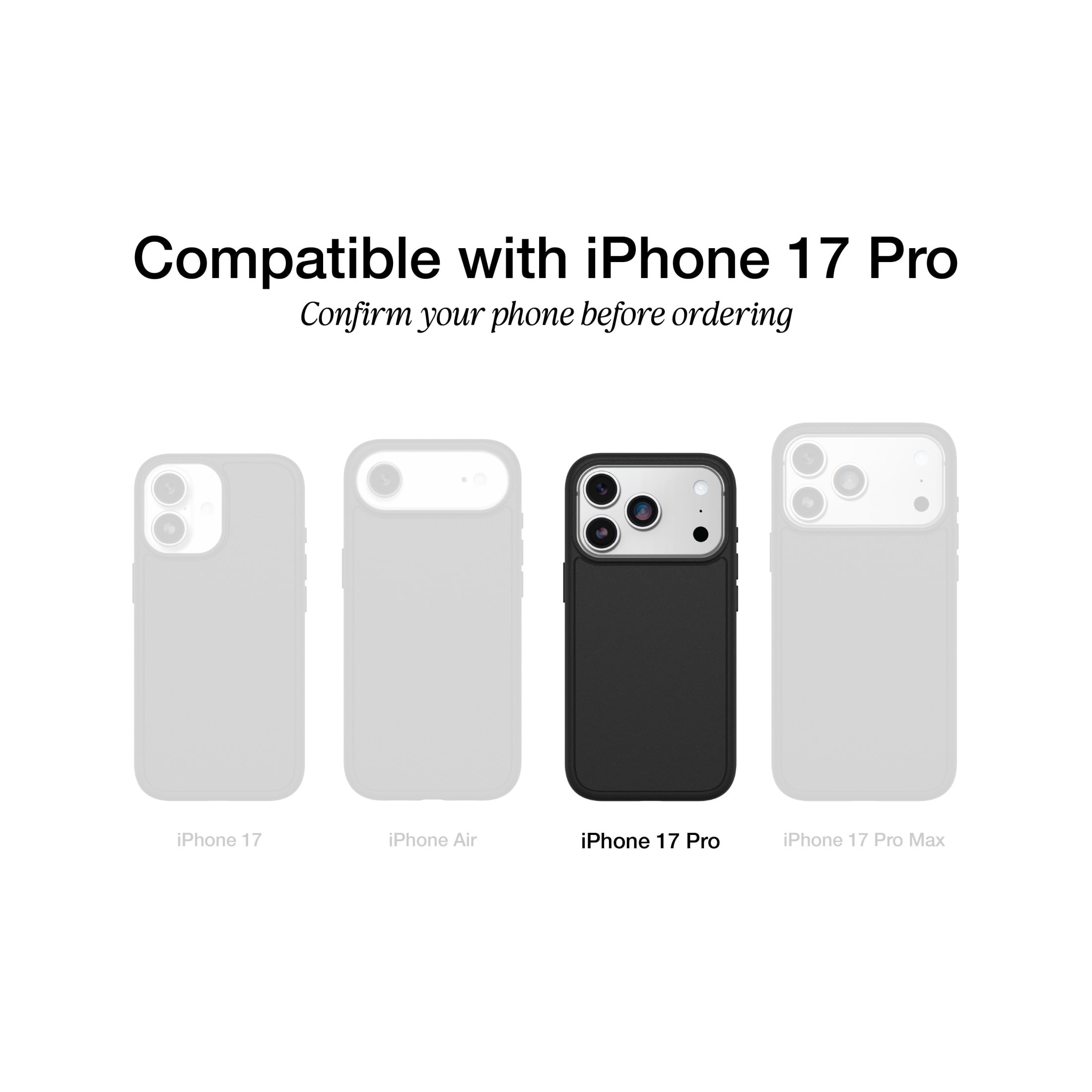 OtterBox Defender Series Pro XT Case with MagSafe and Camera Control for Apple iPhone 17 Pro - Black
