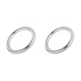 thumbnail image 4 of Redempat Solid 304 Stainless Steel Webbing Strapping Craft DIY Welded O Ring Silver 30x8mm 2Set, 4 of 6