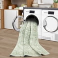 thumbnail image 4 of Area Rug Tosuoka, lavable, 5 x 7 pies, poliéster verde vintage, 4 of 8