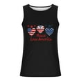 thumbnail image 3 of UVEASISHA Big and Tall Patriotic Tank Tops for Men,Mens Stars and Stripes 4th of July Tank Tops Retro Muscle 1776 Sleeveless Shirt American Flag Tank Tops for Men 2024 Black, 3 of 3