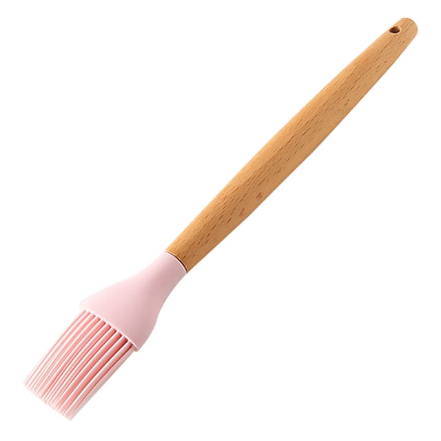 Wosthever Utensilios de cocina de silicona con mango de madera, juego de utensilios de cocina, espátula antiadherente, raspador, cuchara para No.08