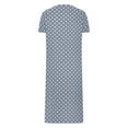 thumbnail image 5 of Bnwani Women'S Nightgowns Summer V-Neck Thin Silk Homewear Strap Casual Red Size M(Us:6), 5 of 7