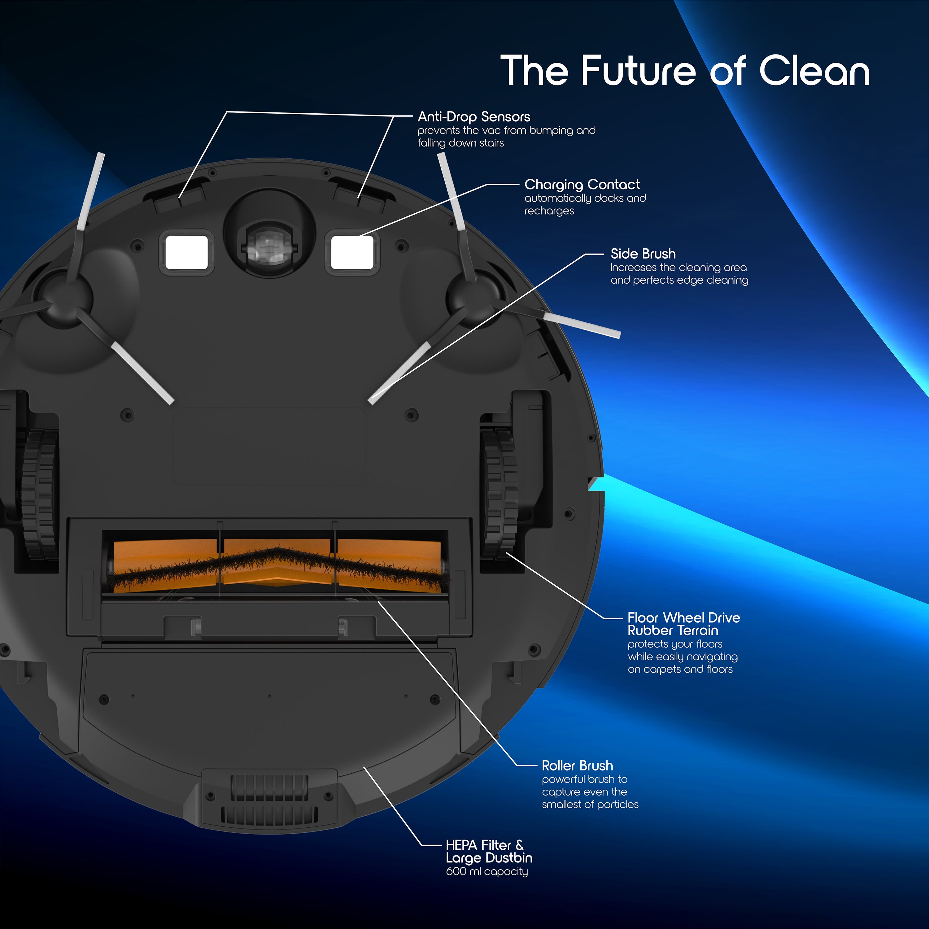 ionvac SmartClean V4 Robovac, Auto-Empty Multi-Surface Pet-Friendly Smart Mapping Robot Vacuum Cleaner with Wi-Fi and App/Remote Control, Model #7997