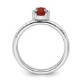 thumbnail image 2 of Sterling Silver Polished Red Agate Ring, 2 of 8