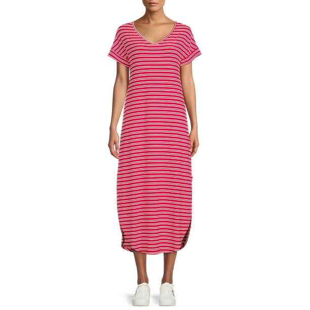 time and tru button front maxi