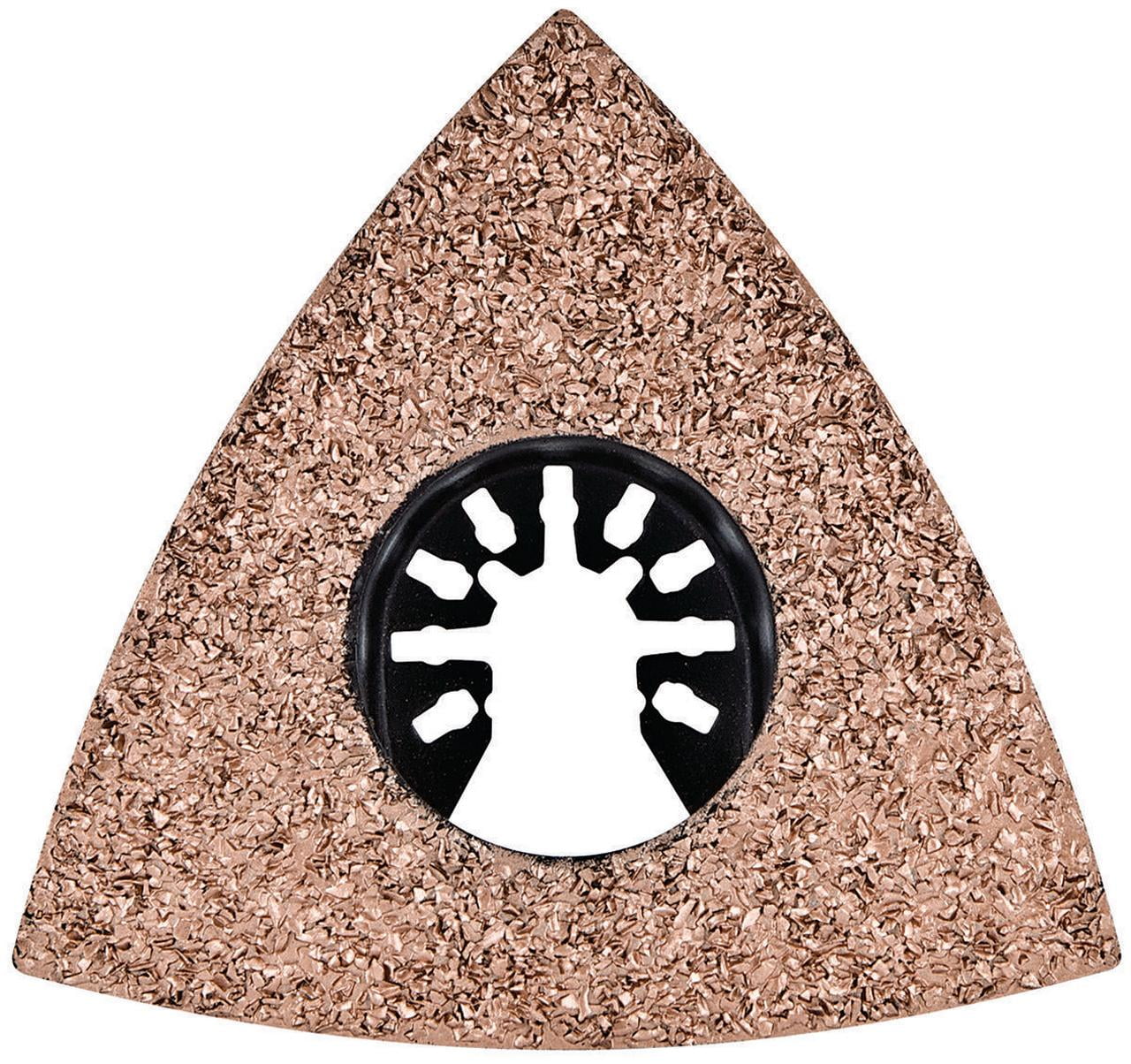 Genesis GAMT741 Triangular Oscillating Rasp, 3-1 8 in, Carbide Grit, Brown by RICHPOWER