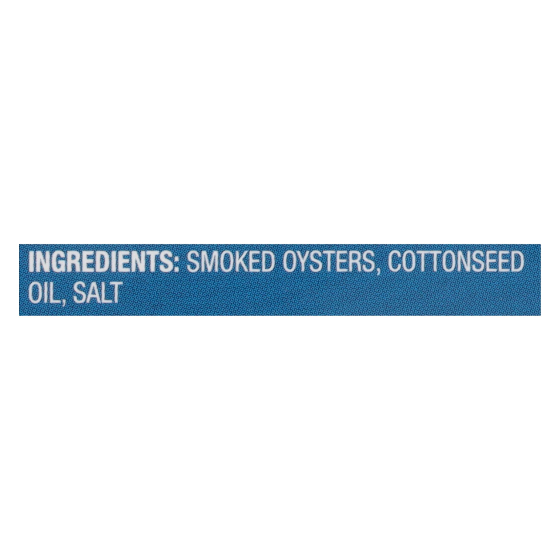 (12 pack) Bumble Bee Fancy Smoked Oysters, 3.75 oz Can