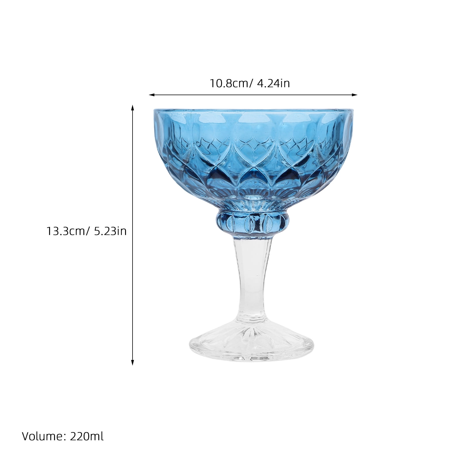 FOLOYORI embossed bowl Dessert Bowl Glass Serving Salads for Restaurant Owners in Restaurants 1Set