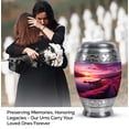 thumbnail image 4 of Lavender Dusk memorial urns and keepsakes for ashes - adult urns for human ashes women - funeral ashes Memorial - small urns for human ashes dad - decorative urns for human ashes (Size - 3inch, Pcs1), 4 of 5