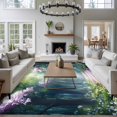 thumbnail image 3 of Forest Large Area Rugs 8x10 ft Flowers Spring Landscape Washable Rug Non Slip Indoor Carpet Absorbent Floor Mat for Living Room Bedroom Dining Room, 3 of 9