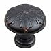 thumbnail image 2 of GlideRite Hardware 87420-ORB-1 Crochets Ronds Flocon de Neige Bouton d'Armoire, 1.125 Pouces, Finition Bronze Huilé, 2 of 4