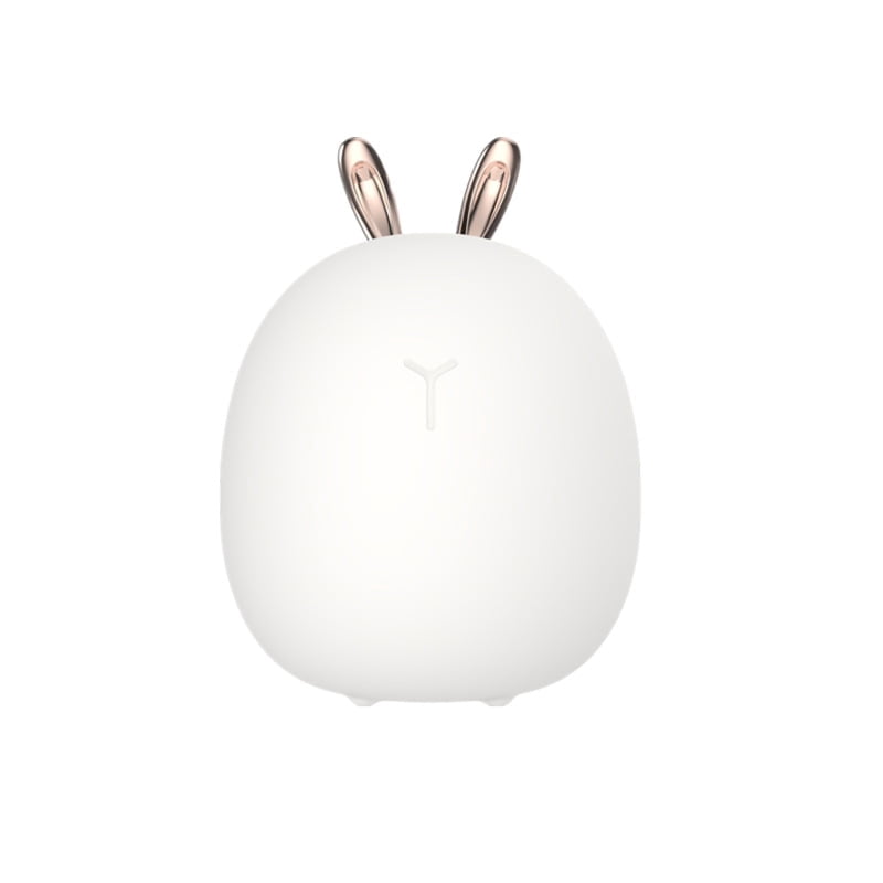 Cartoon cute deer night light USB charging rabbit pat silicone lamp children's baby feeding LED bedside atmosphere lamp