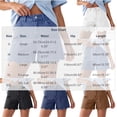thumbnail image 3 of Women's Y2K Jean Shorts High Waist Loose Scalloped Hem Denim Shorts Soft Stretch Vintage Jeans with Pockets Daily Travel Casual Outfits Black, 3 of 8