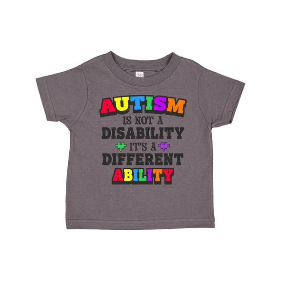 Inktastic Autism is Not a Disability It's a Different Ability Boys or Girls Toddler T-Shirt
