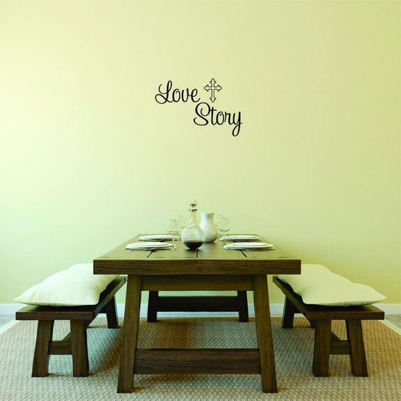 Wall Design Pieces Love Story Text Lettering Quote 16 X24"