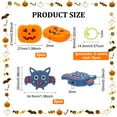 thumbnail image 2 of 12pcs 6 colors Baking Painted Zinc Alloy Knitting Stitch Marker Rings Crochet Clips with 4pcs 2 style Theme Bat & Pumpkin Jack-O'-Lantern Shape Silicone Beads Mixed color 1.45~2.5x1.45~3.45x0.1~0.8cm, 2 of 6