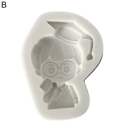 

Zhiyuan Fondant Mold Student Pattern DIY Silicone Graduation Ceremony Candy Mold for Party