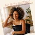 thumbnail image 3 of Funda de almohada de satén BLISSFORD negra para cuidado del cabello y la piel King, paquete de 2, 3 of 9