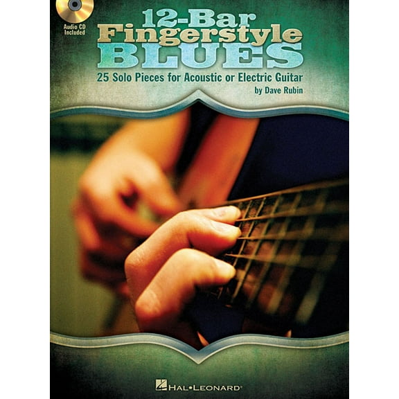 12-Bar Fingerstyle Blues 25 Solo Pieces for Acoustic or Electric Guitar - Book/Online Audio, (Paperback)