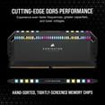 thumbnail image 3 of KIT MEMORIA RAM Corsair DDR5 PLATINUM RGB 32GB (2X16GB) 5200MHZ CMT32GX5M2B5200C40, 3 of 7