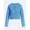 thumbnail image 7 of Free Assembly Women's Embroidered Cropped Denim Jacket, Sizes XS-XXL, 7 of 7
