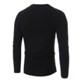 thumbnail image 5 of Suéter De Punto Para Hombre Suéteres De Invierno Ajustados Elásticos Con Rayas Cruzadas (Negro L)-160037.05 Tmvgtek Caballero, 5 of 5