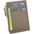 thumbnail image 3 of Woven Sheepskin leather Multi-Card Coin Purse, Chic Fashionable Card Holder and Small Card Wallet Woman (Black), 3 of 7