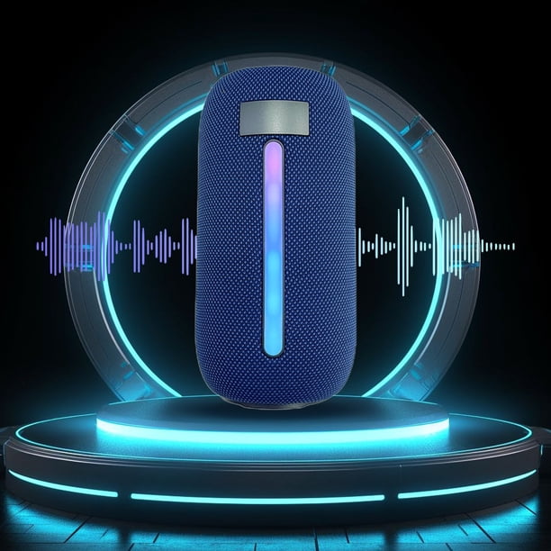 Subwoofer Inalámbrico Bluetooth 5.1 Xihbxyly Efectos Led Fría Exterior Sistema Portátil