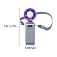 thumbnail image 5 of Dvumao Portable Fans, Portable Handheld Fan With A Cute Fully Transparent A Colorful LED Lanyard 3 Wind Speeds A Colored Night Light And A USB Interface Suitable For Travel Beach, Man Gifts, 5 of 5