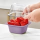 thumbnail image 5 of Colador de cocina grande de plástico con asas para escurrir ensaladas y verduras de forma eficiente, ideal para lavar productos en fregaderos. Aestivo | Morado | AESTIVO, 5 of 7