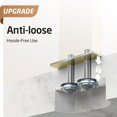 thumbnail image 4 of Standing Towel Rack with Marble Base 2-Tier Towel Stand for Bathroom Floor Upgrade Steady Design T-Shaped Towel Drying Rack Gold SUS304 Stainl Steel Brushed Gold Finish BTH217-BZ, 4 of 10