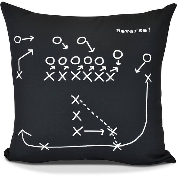 Reverse! Geometric Print Outdoor Pillow