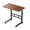 Walnut, variant on SUSUZI Adjustable Rolling Laptop Desk with Wheels, C-Shaped Bedside Computer Desk, Mobile Workstation for Sofa, Bedroom, Home Office and Small Spaces, Black