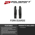 thumbnail image 2 of Polisport  8352000002; (Pair) Fork Guards Black Yz250F / 450F, 2 of 9