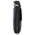 thumbnail image 4 of boconi mens tyler tumbled folio leather laptop briefcase with shoulder strap bag, black, 4 of 4