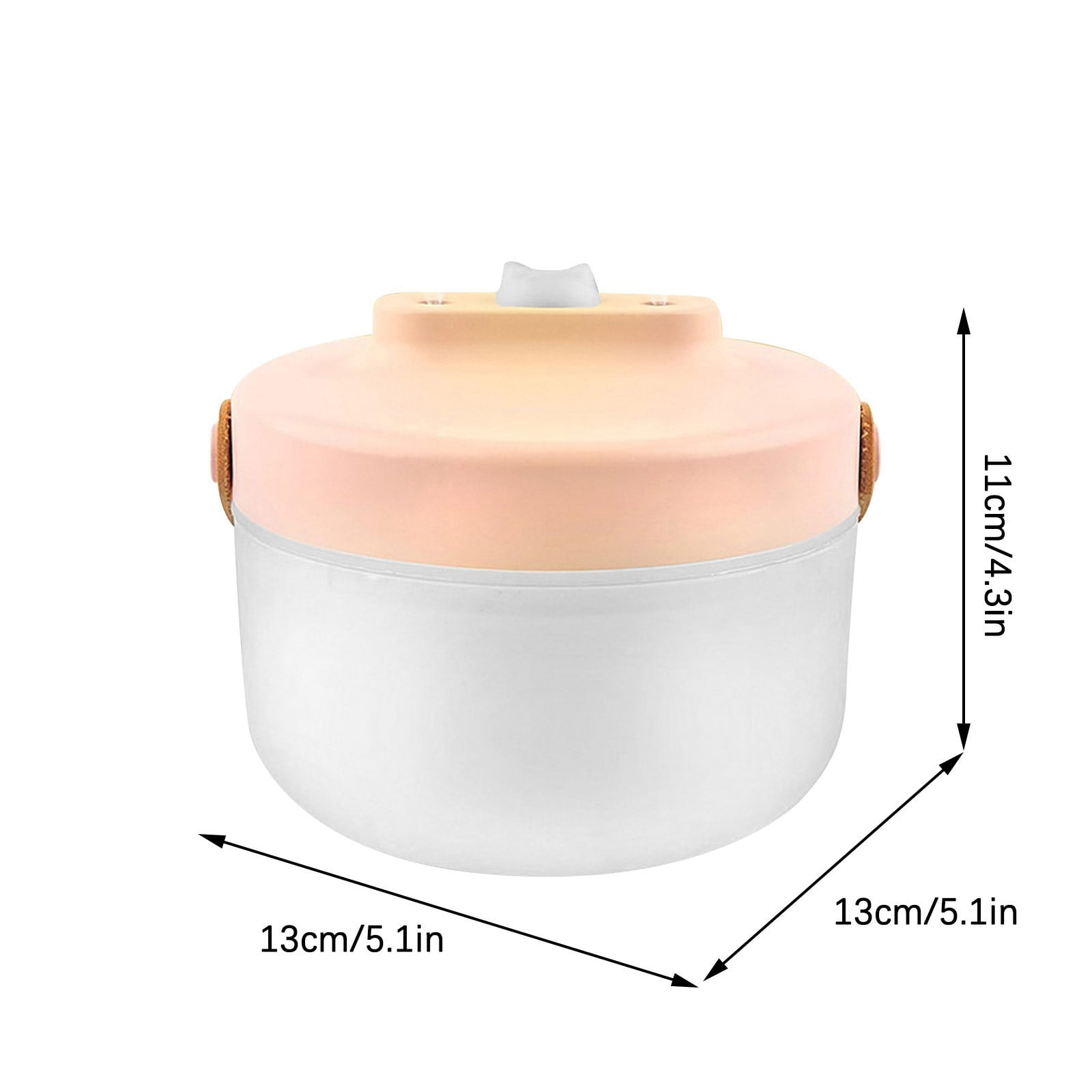 CVLNCYCLING Mini Portable USB Humidifier 600ml, Travel Essential Oil Diffuser with Night Light & Auto Off, Ultra Quiet Top-Fill for Baby Bedroom Car Desk
