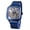 Blue, variant on Automatic Watches Mechanical Wrist Watch Golden for Mens Skeleton Watches with Stainless Steel Transparent Dial with Royal Flower Movement Carving
