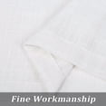 thumbnail image 4 of Tier Curtains for Bathroom, 45inch Length Window Curtain Panels, Set of 2, White, 26"W x 45"L, 4 of 7