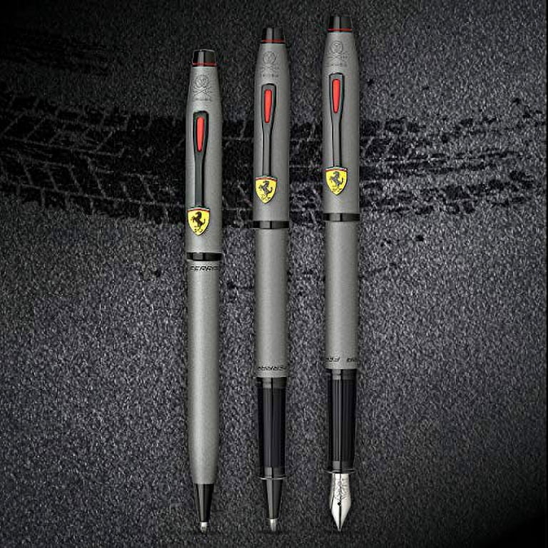 Cross Century II Scuderia Ferrari Fountain Pen, Medium Nib Titanium Grey Satin