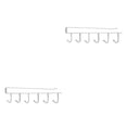 thumbnail image 4 of Wosthever Gancho para taza debajo del gabinete, 6 ganchos, soporte para taza de café, colgador sin clavos, estante de almacenamiento para colgar Blanco 2piezas, 4 of 6