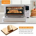 thumbnail image 2 of Air Fryer Liners Disposable Parchment Compatible with Nuwave Bravo xl Air Fryer Toaster Smart Oven, Baking Sheet Liners AirFryer Accessories for Nuwave 12-in-1 30qt Oven, 120 Sheets, 9x13 inches, 2 of 7