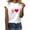 D, variant on Tiqkatyck Women Summer Tops Clearance, Women's Fashion Loose Short Sleeve Heart Print T-Shirt Casual O-Neck T Shirts for Women L