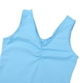 thumbnail image 5 of iEFiEL Girls Adjustable Shoulder Ballet Dance Gymnastics Leotard with Chiffon Wrap Skirt Sky Blue-A XXL, 5 of 7