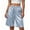 Blue, variant on Women's Pajama Shorts Ice Silk 5 Inch Inseam Loose Elastic Waist Capri Pants Sleep Bottoms Satin Bermuda Lounge