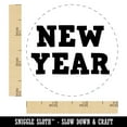 thumbnail image 2 of New Year Fun Text Self-Inking Rubber Stamp Ink Stamper - Blue Ink - Small 3/4 Inch, 2 of 7