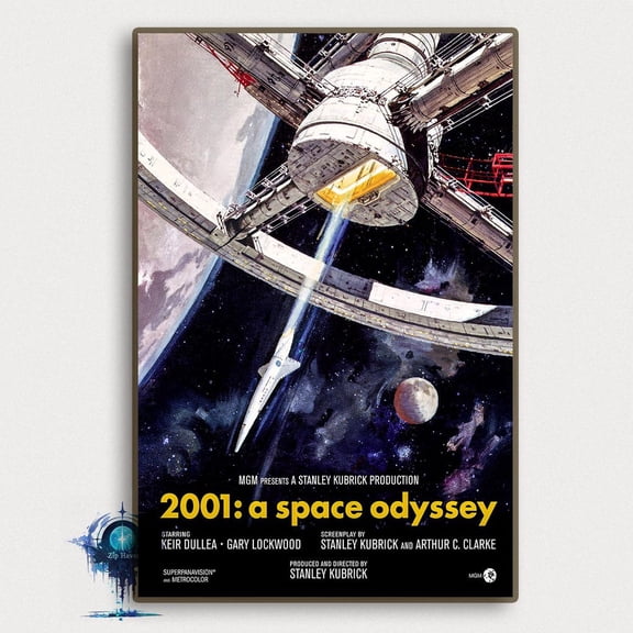 2001 A Space Odyssey Movie Poster: High Definition Art Print UNFRAMED PAPER POSTER, Home Decor, Vintage Gift, Living Room Dercor