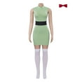 thumbnail image 2 of Women’s Powerpuff Girls Inspired Dress Set – Blossom, Buttercup, Bubbles Party Outfit with Belt, 2 of 5